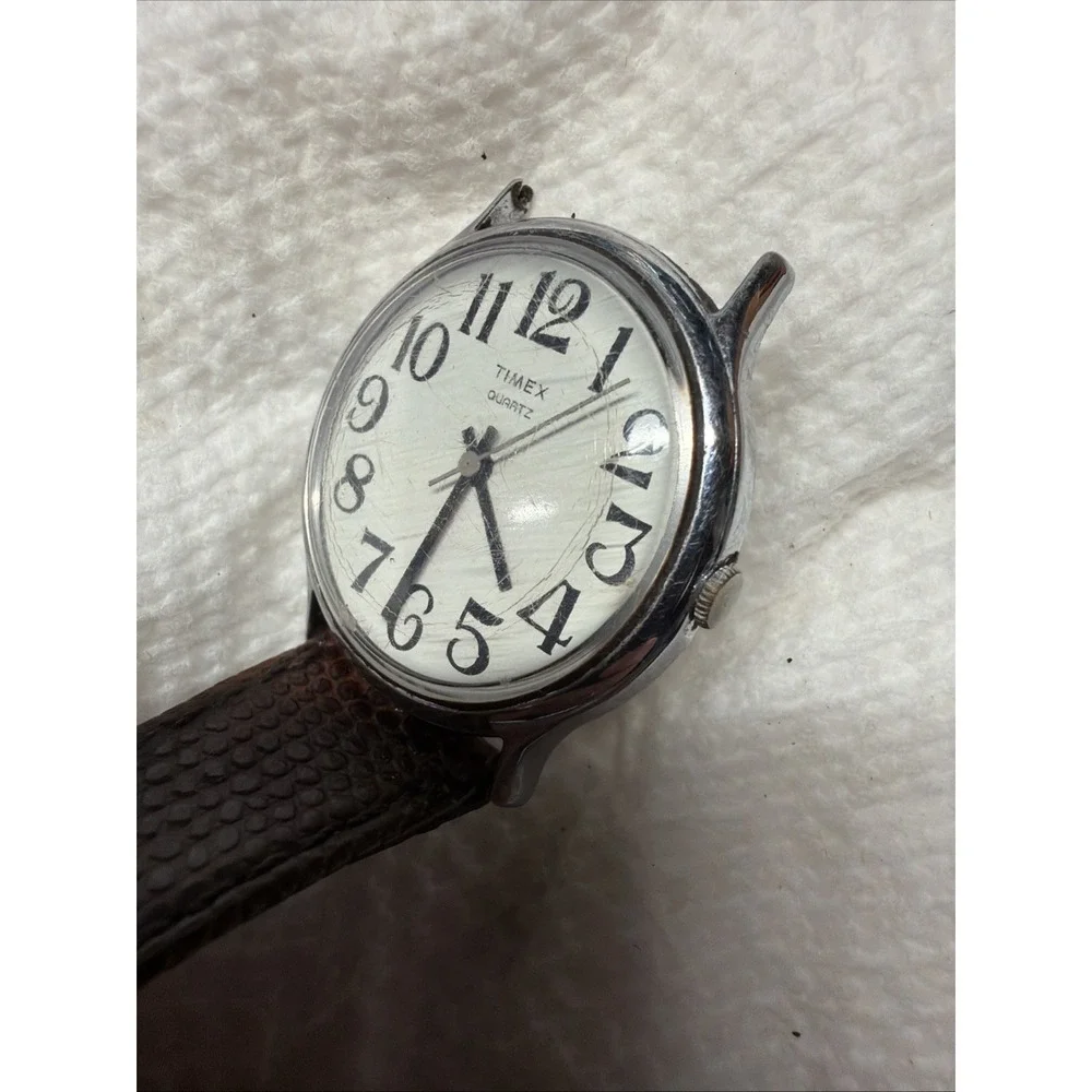 Vintage TIMEX Mercury Easy Reader Taiwan Men's 34mm Watch Movement PARTS REPAIR